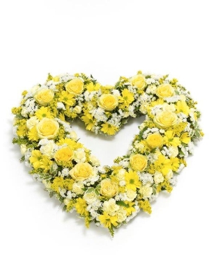 yellow open loose heart