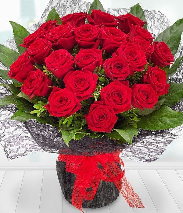 Two Dozen Red Roses Buy Online Or Call 0121 722 2956